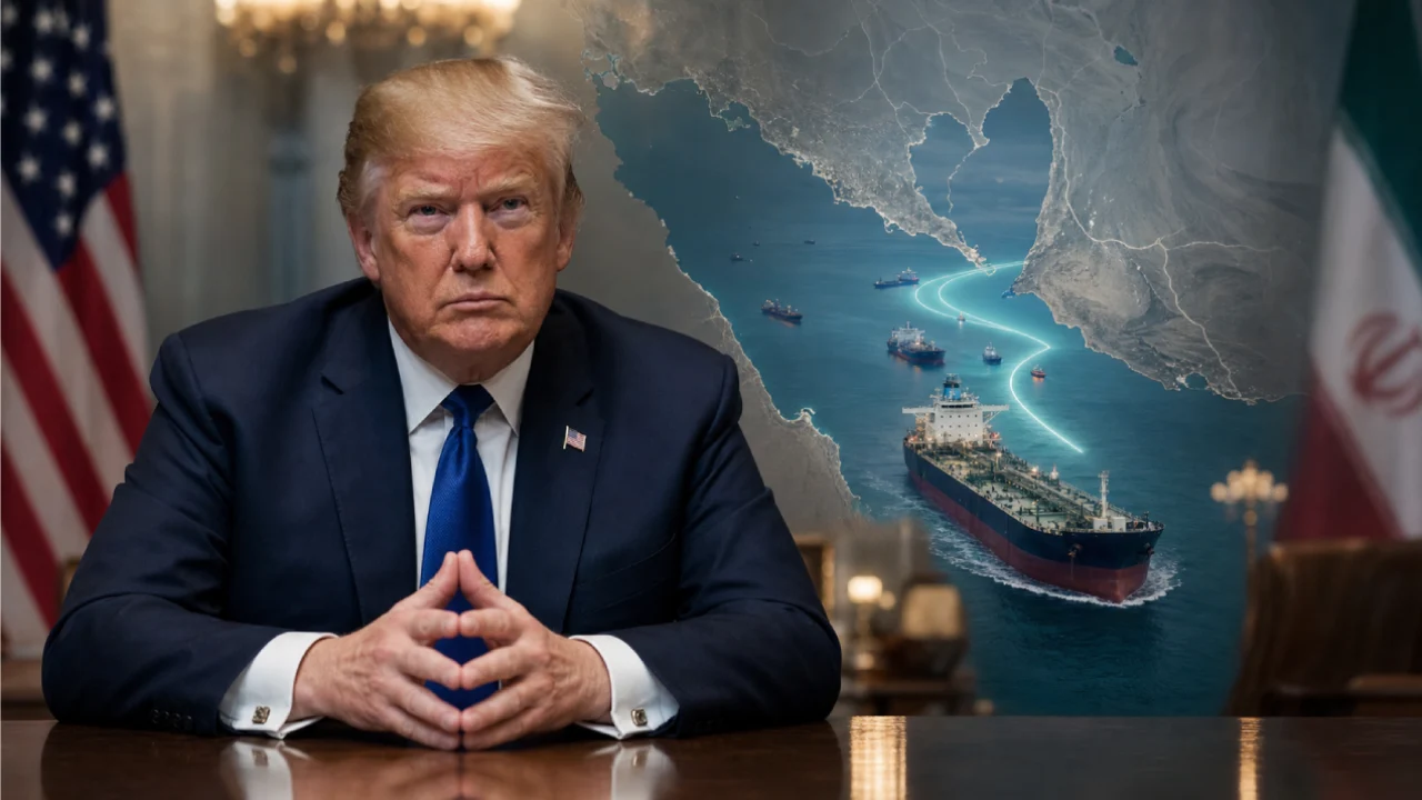 Donald Trump anuncia acuerdo con Irán mientras buques petroleros navegan por el Estrecho de Ormuz.